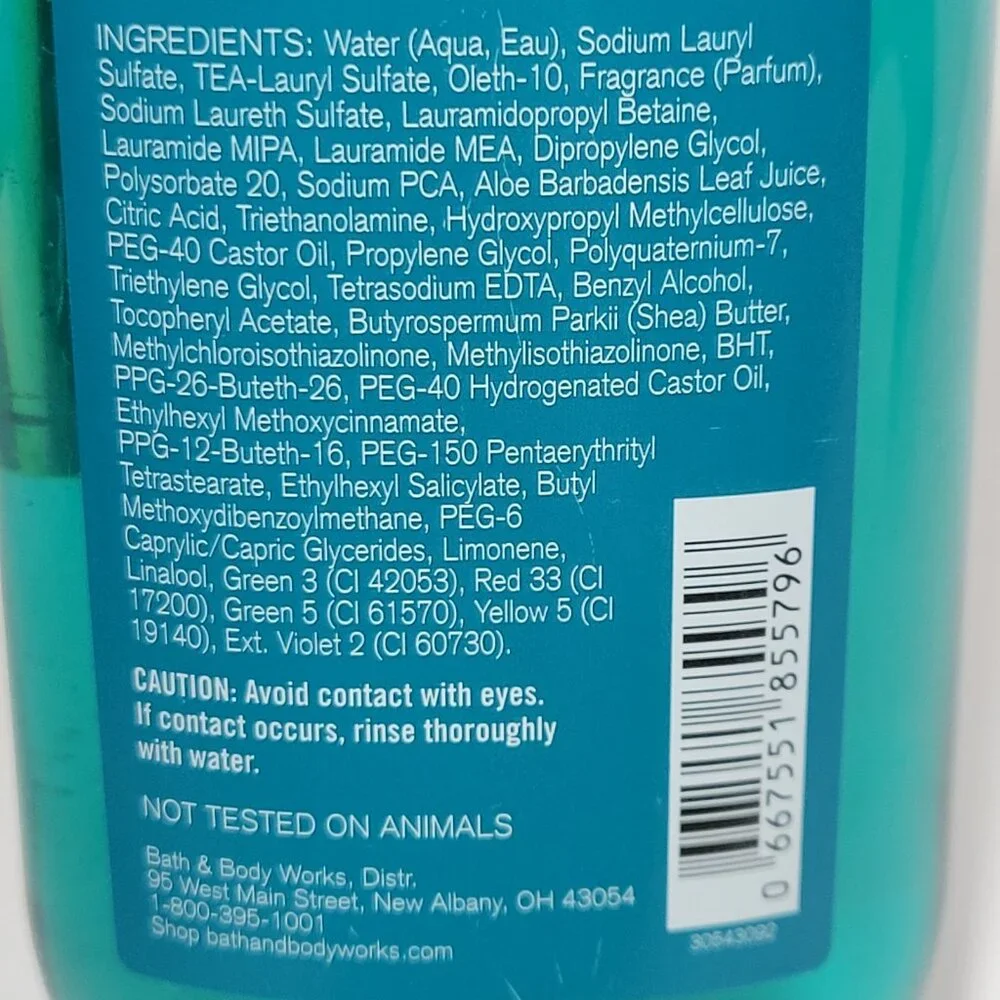 Bath & Body Works Atlantic Mens 3 in 1‎ Hair Face Body Wash 10 oz Discontinued